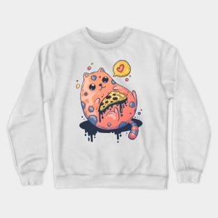 Pizza Cat Crewneck Sweatshirt